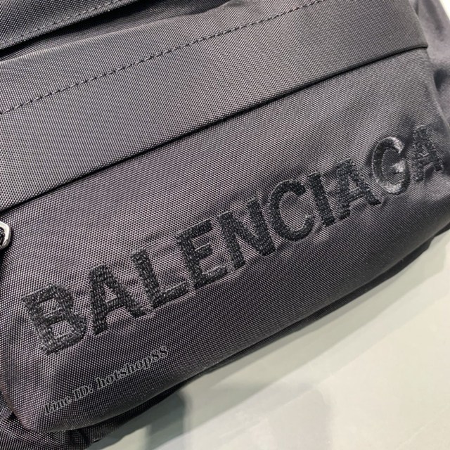 Balenciaga專櫃爆款男女同款腰包胸包 巴黎世家Wheel Logo刺繡腰包 fyj1127